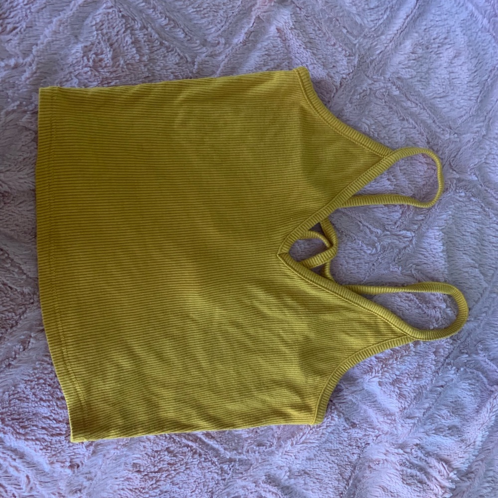 mustard yellow tank top NEED GONE